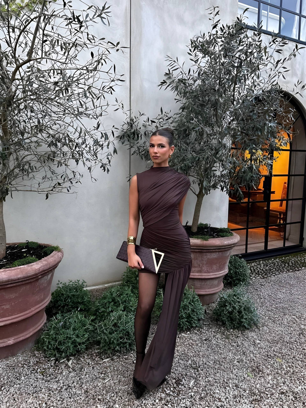 Irina Sandy Fabric Dress