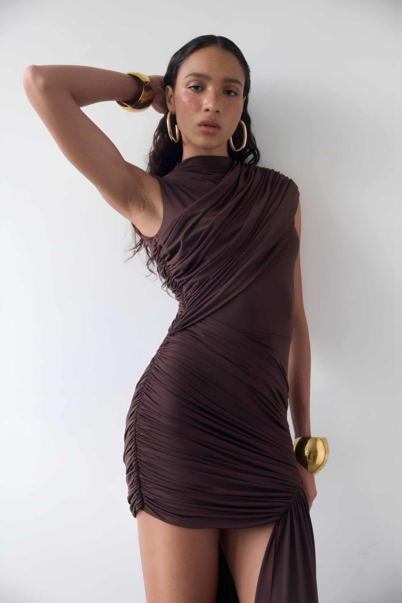 Irina Sandy Fabric Dress