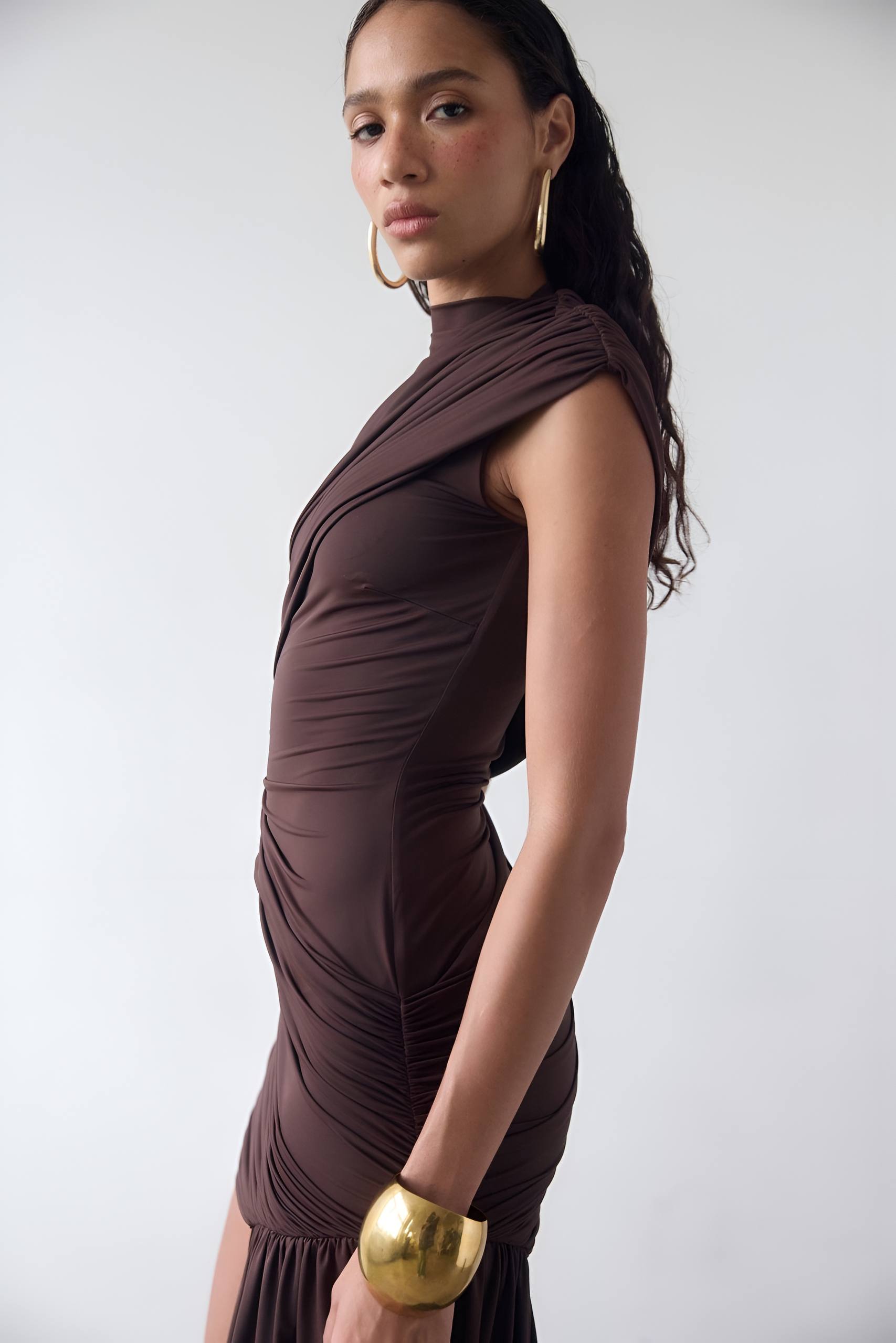 Irina Sandy Fabric Dress