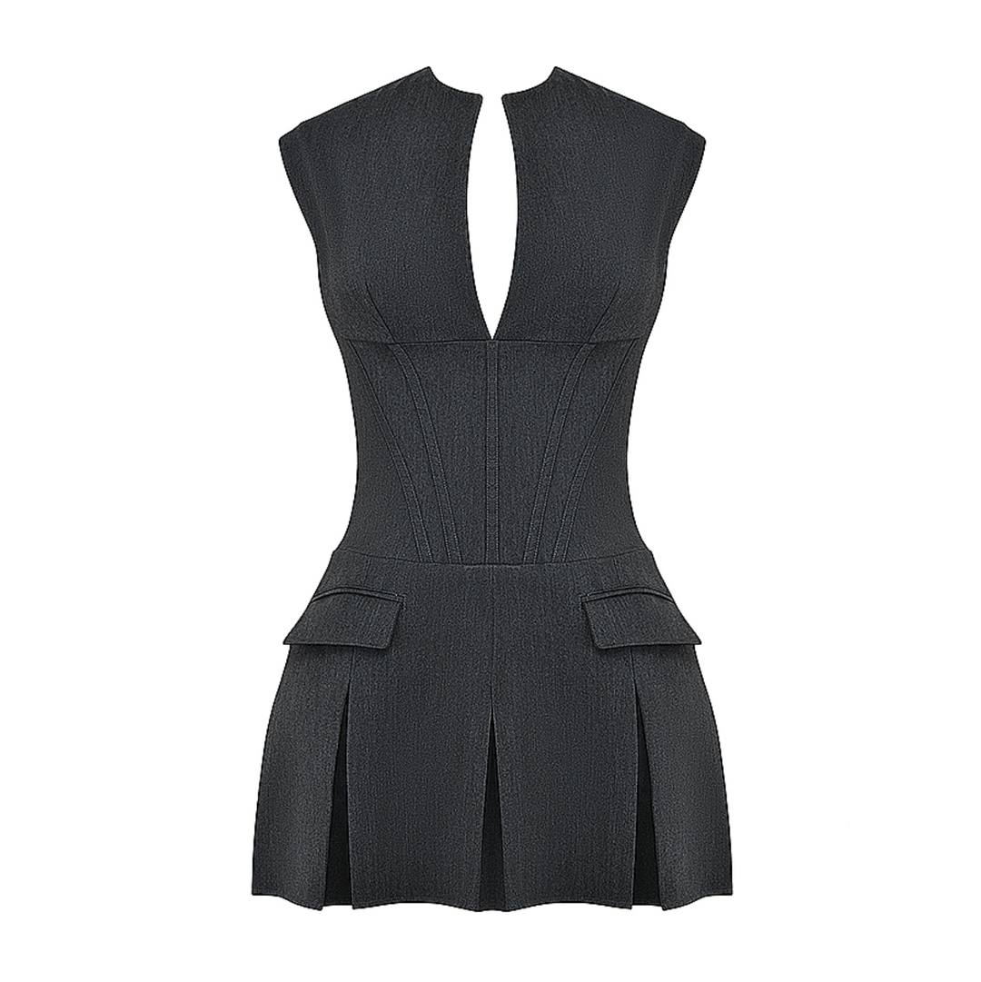 Eleanor Polyviscose Fabric Dress