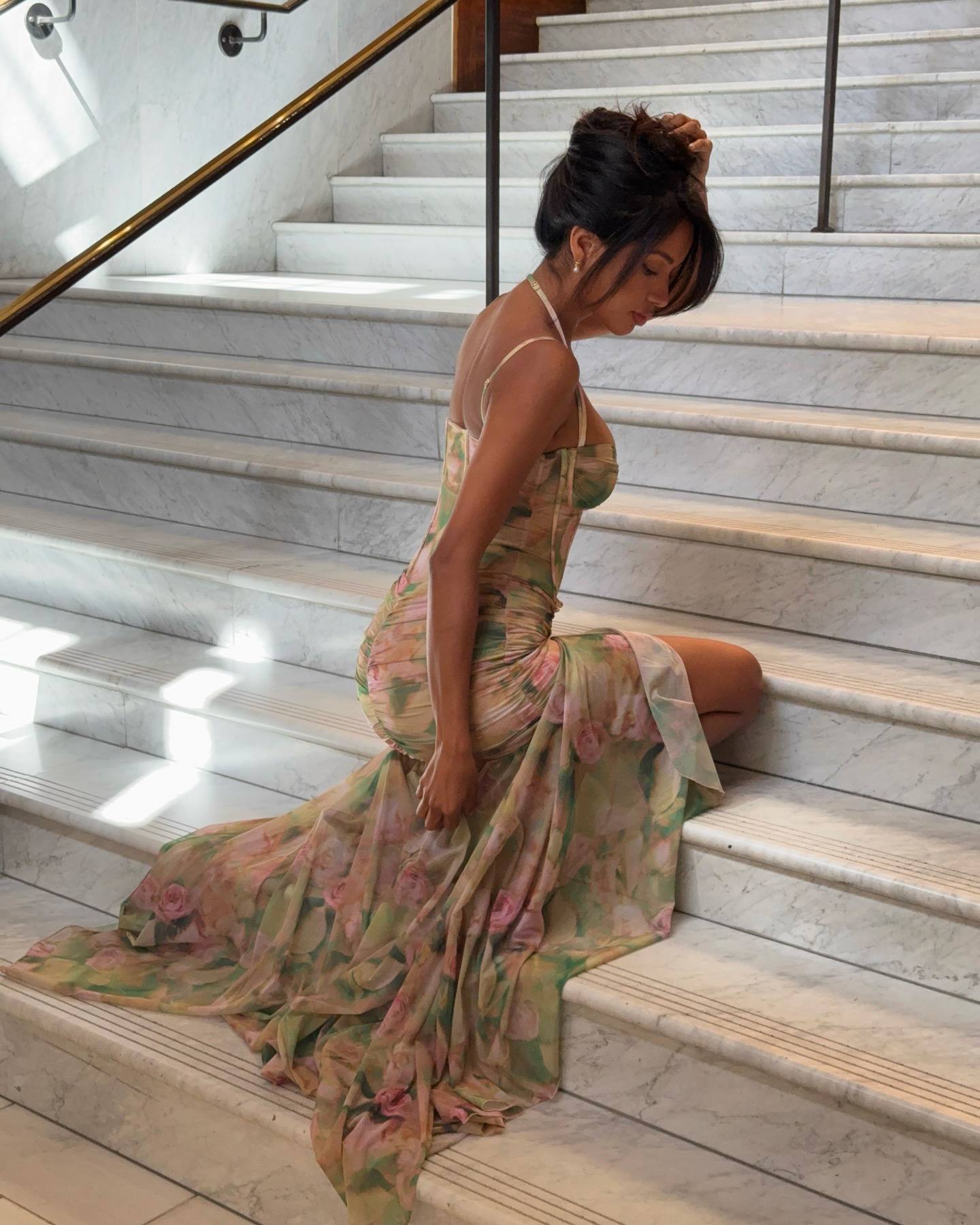 Suzette Tulle Lined Globe Long Dress