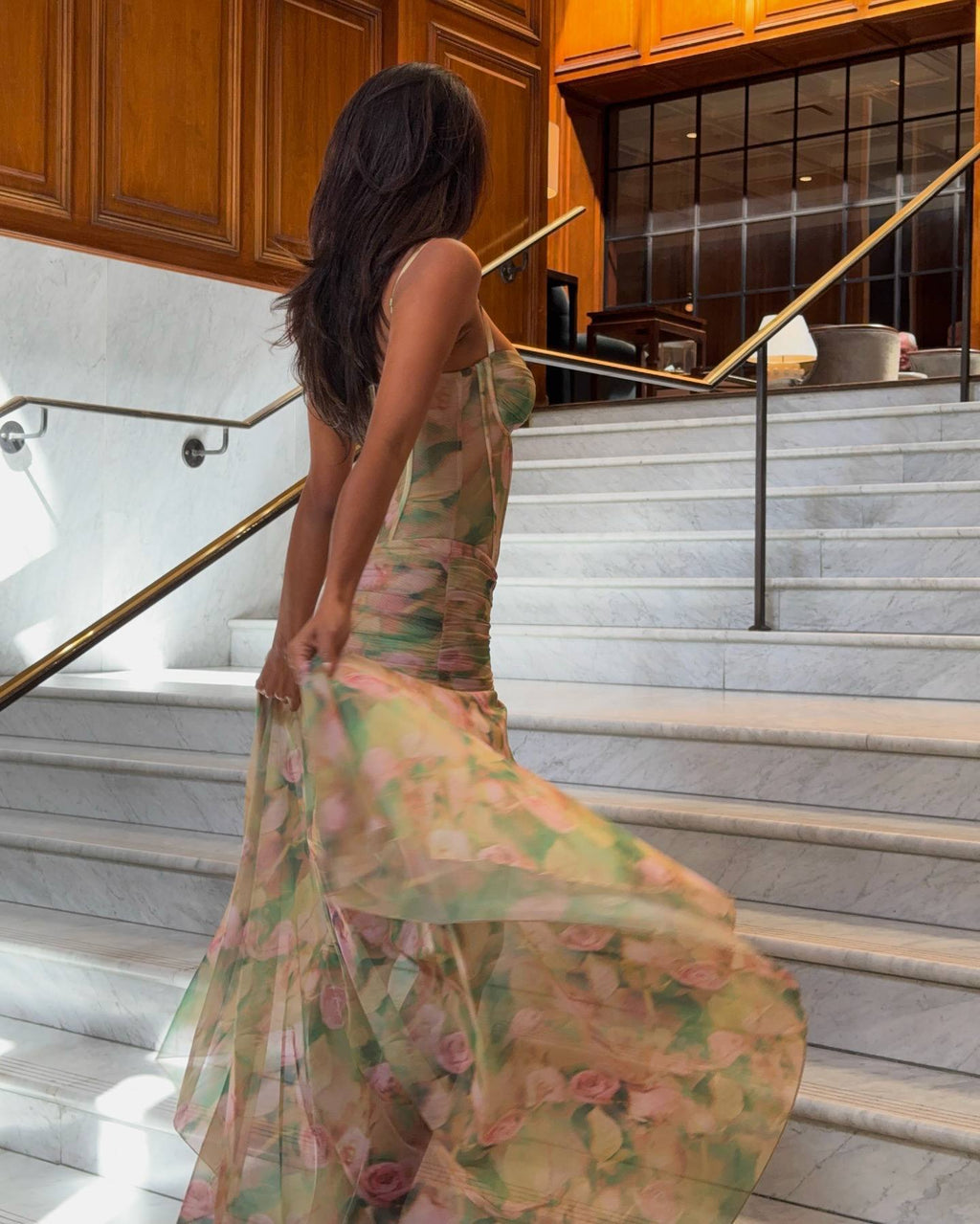 Suzette Tulle Lined Globe Long Dress