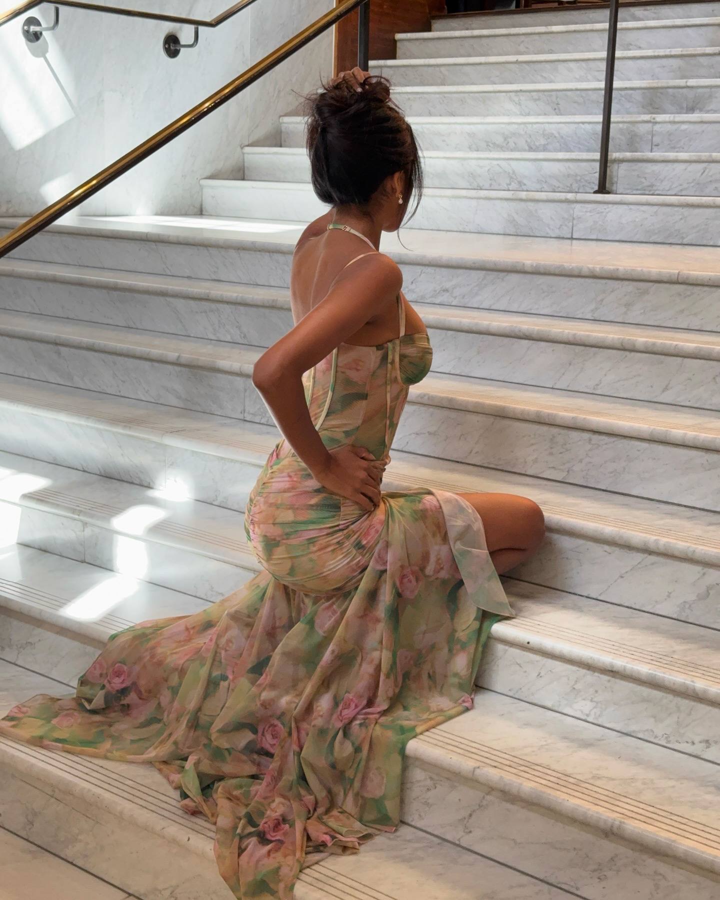Suzette Tulle Lined Globe Long Dress