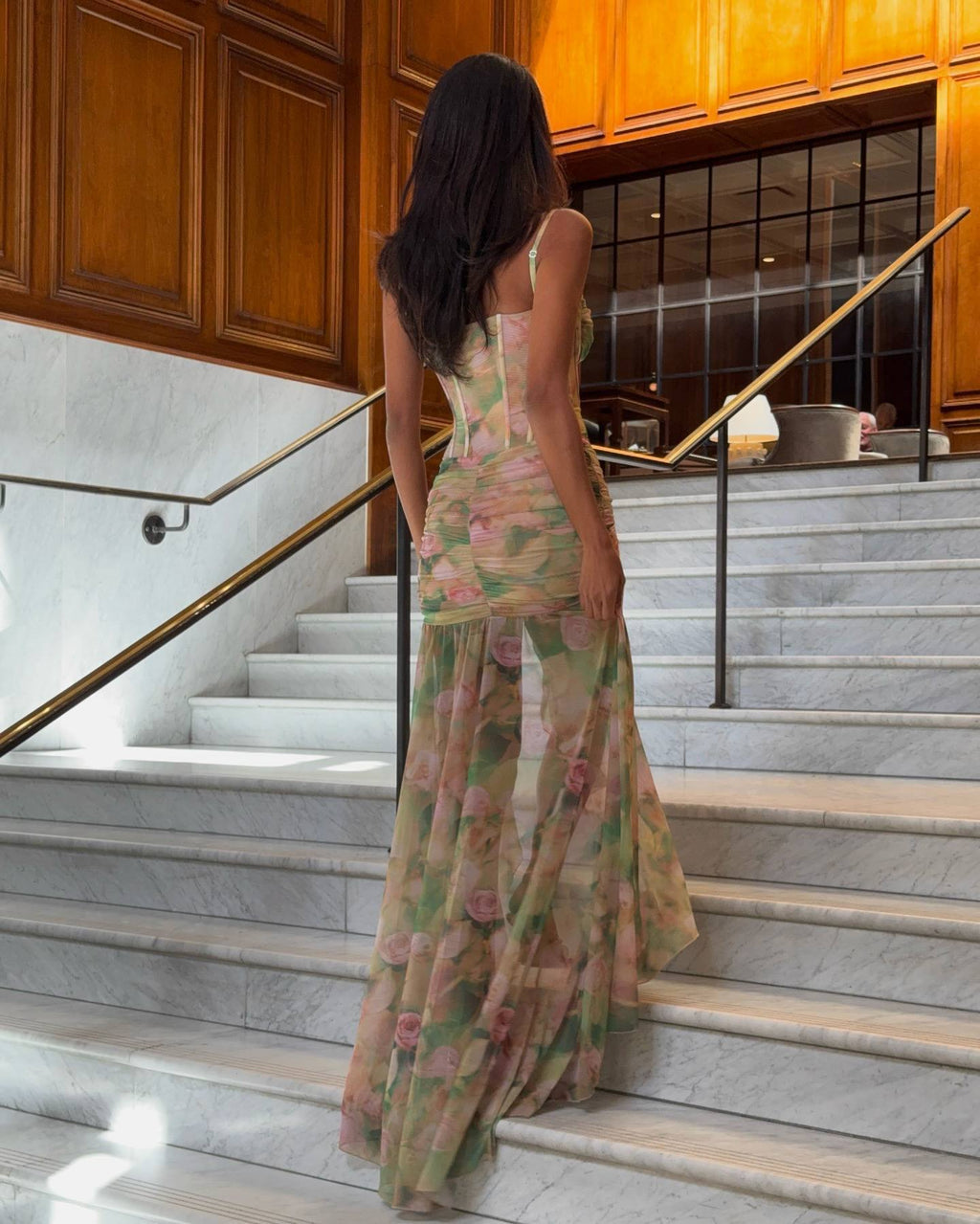 Suzette Tulle Lined Globe Long Dress