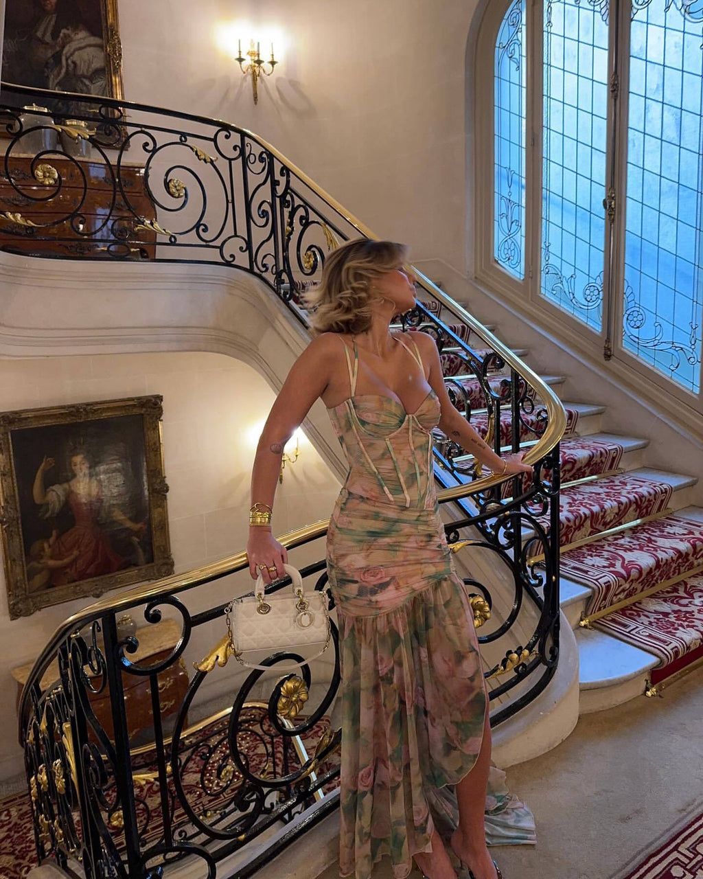 Suzette Tulle Lined Globe Long Dress