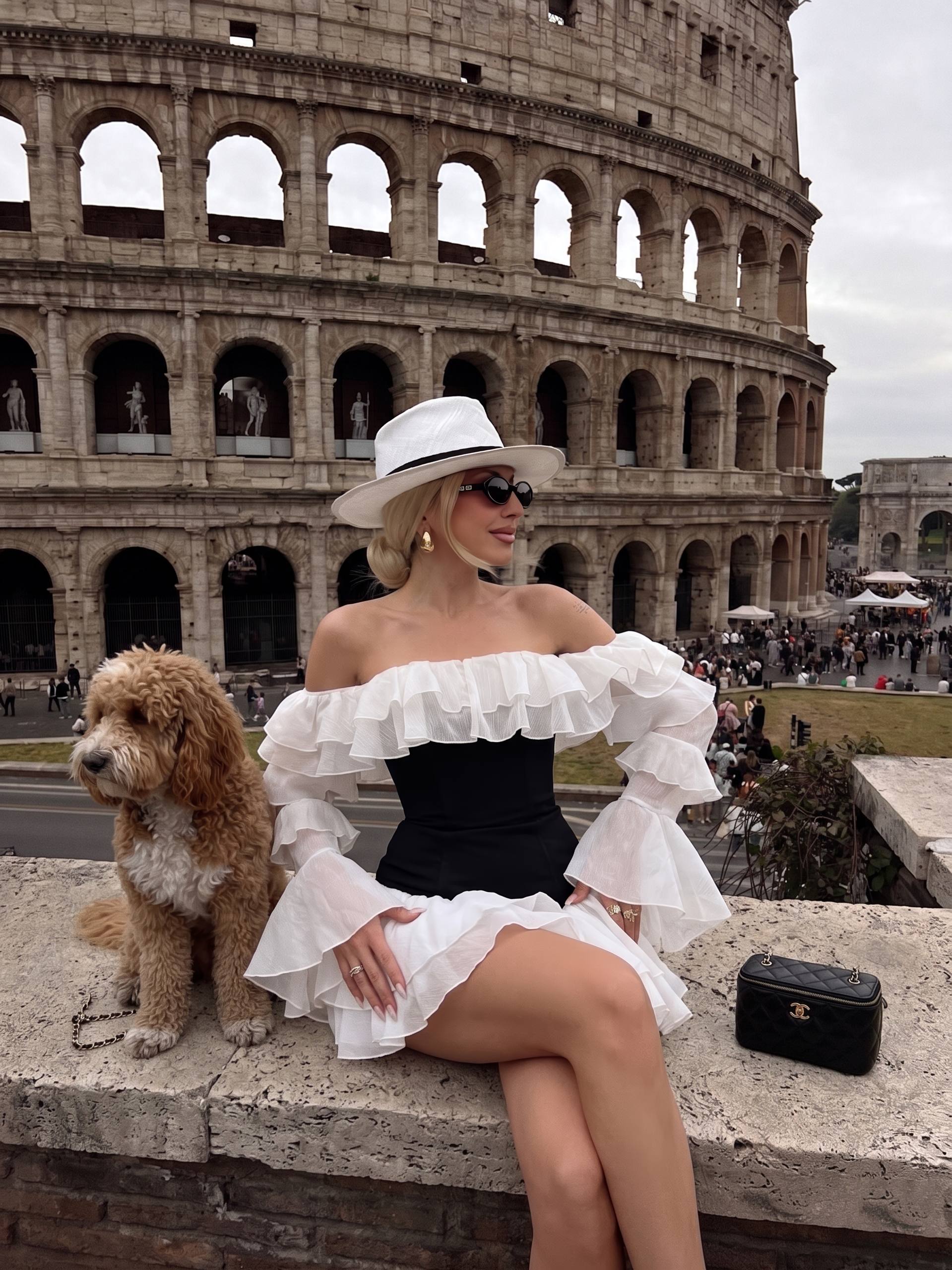 Valentina Diving and Tulle Fabric Dress