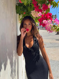 Samira Slit Knit Dress