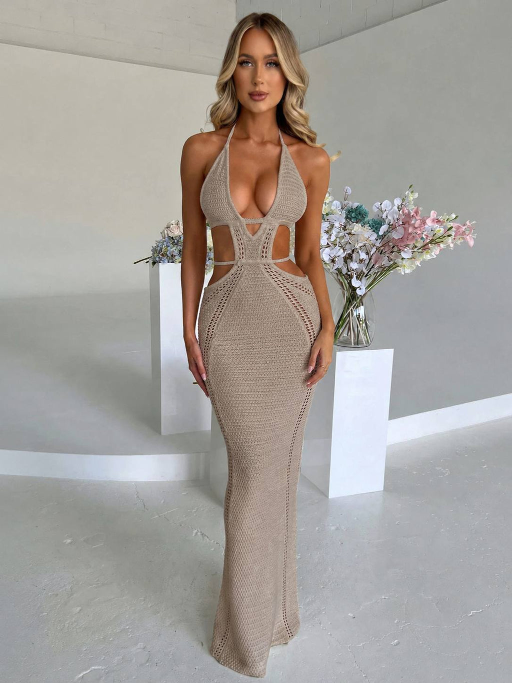 Ornella Long Knitwear Dress