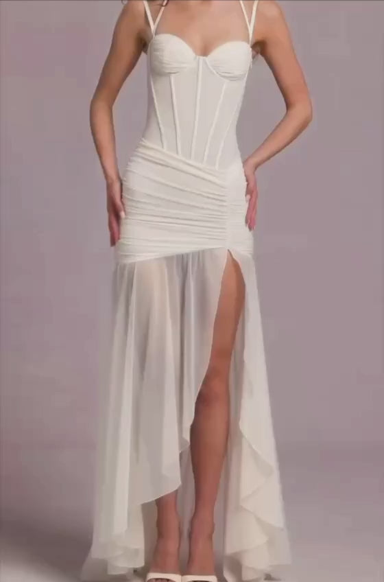 Suzette Tulle Lined Globe Long Dress